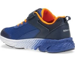Saucony Navy Big Kid's Wind A/C Sneaker SK261527 -Vogue Shoes sk261527 3 resave