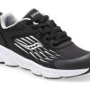 Saucony Black/White Big Kids Wind Lace Sneakers SK261815 -Vogue Shoes sk261815 041218 ss19 01
