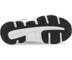 Saucony Black/White Big Kids Wind Lace Sneakers SK261815 -Vogue Shoes sk261815 080718 ss19 04