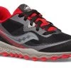 Saucony Black/Red Big Kid's Peregrine 11 Shield Sneaker SK265106 -Vogue Shoes sk265106 1