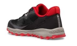 Saucony Black/Red Big Kid's Peregrine 11 Shield Sneaker SK265106 -Vogue Shoes sk265106 2