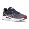 Saucony Grey, Navy And Maroon Big Kids Axon Sneaker SK265438 -Vogue Shoes sk265438 1 resize