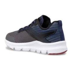 Saucony Grey, Navy And Maroon Big Kids Axon Sneaker SK265438 -Vogue Shoes sk265438 2 resize