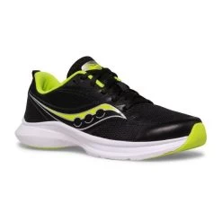 Saucony Black/Lime Kinvara 13 Big Kid's Sneakers SK265520