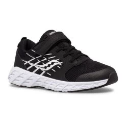 Saucony Black/White Wind 2.0 A/C Big Kid's Sneakers SK265588