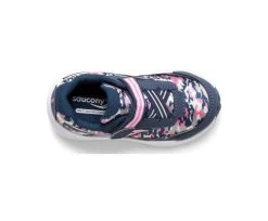 Saucony Navy And Pink With Camo Little Kid's Ride 10 Jr. Running Sneakers SL165085 -Vogue Shoes sl165085 5 resized