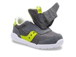 Saucony Grey Little Kids Jazz Riff Sneakers SL264026 -Vogue Shoes sl264026 1
