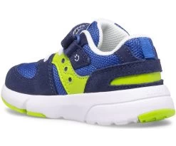Saucony Blue With Green Little Kid's Jazz Lite 2.0 Sneaker SL265027 -Vogue Shoes sl265027 3 resave