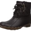Sperry Black Matte Children Salwater Water Resistant Boots STK161233 -Vogue Shoes stk161233