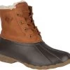 Sperry Top-Sider Sperry Tan Saltwater Winter Luxe Womens Duck Boots STS84371 -Vogue Shoes sts84371