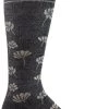 SockWell Charcoal Women's Field Flower - Moderate Graduated Compression Socks SW133W -Vogue Shoes sw133w 850