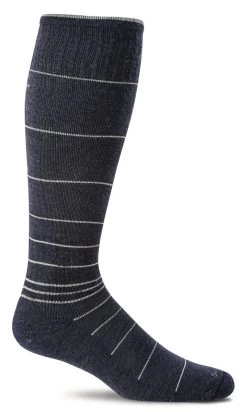 Sockwell Black Stripe Moderate Graduated Mens Circulator Comrpression Socks SW1M
