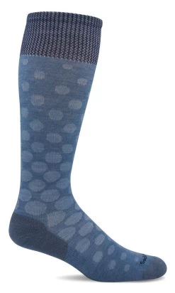 SockWell Spot On Bluestone Moderate Graduated Womens Compression Socks SW82W