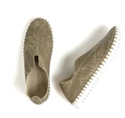 Isle Jacobsen Dark Camel Tulip 139 Womens Slip On Shoes TULIP139-213 -Vogue Shoes tulip139 213 4 resized