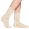 Ugg Cream Women's Cozy Chenille Socks UAS011W-CRM -Vogue Shoes uas0011w cream 1 flp resized
