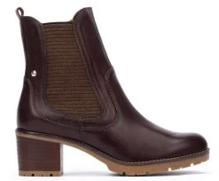 Pikolinos Caoba Llanes Womens Mid Heel Ankle Boots W7H-8948 -Vogue Shoes w7h 8948 1