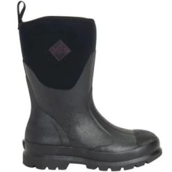 Muck Black Chore Mid Women's Boots WCHM000 -Vogue Shoes wchm000 8 resized