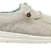 Hey Dude Chambray Beige Wendy Linen Womens Comfort Shoe 121410522 -Vogue Shoes wendy chambray beige