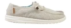 Hey Dude Chambray Beige Wendy Linen Womens Comfort Shoe 121410522
