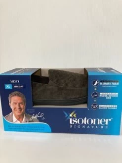 Isotoner Dark Chocolate Dan Marino Collection Men's Slippers X9K298DC0 -Vogue Shoes x9k298dc0 1 rt rz