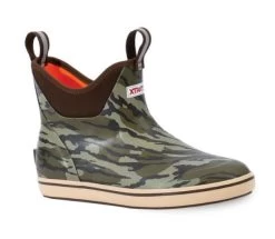 Xtratuf Mossy Oak Bottomlands Mens 6 Inch Ankle Deck Boot XMAB-MOB