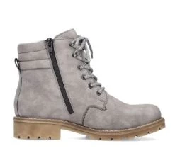 Rieker Reiker Grey Womens Boots Y9125-40 -Vogue Shoes y9125 40 2 resized